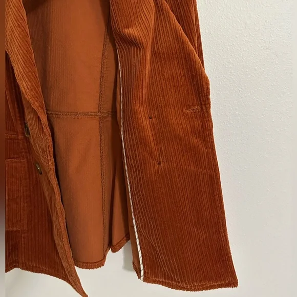 CAbi Corduroy Double Breasted 'Professor Peacoat' Rust / Burnt Orange - Picture 8 of 16